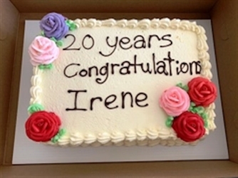 Thank you for 20 years, Irene!