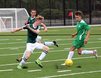 Vancouver Island takes early lead in boys soccer