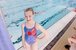 Synchronized swimmer just eight months into the sport