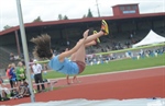 Langley’s Sara Enzo comes through with gold in high jump